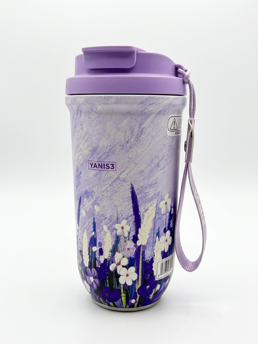 Floral Vacuum Cup 600ml