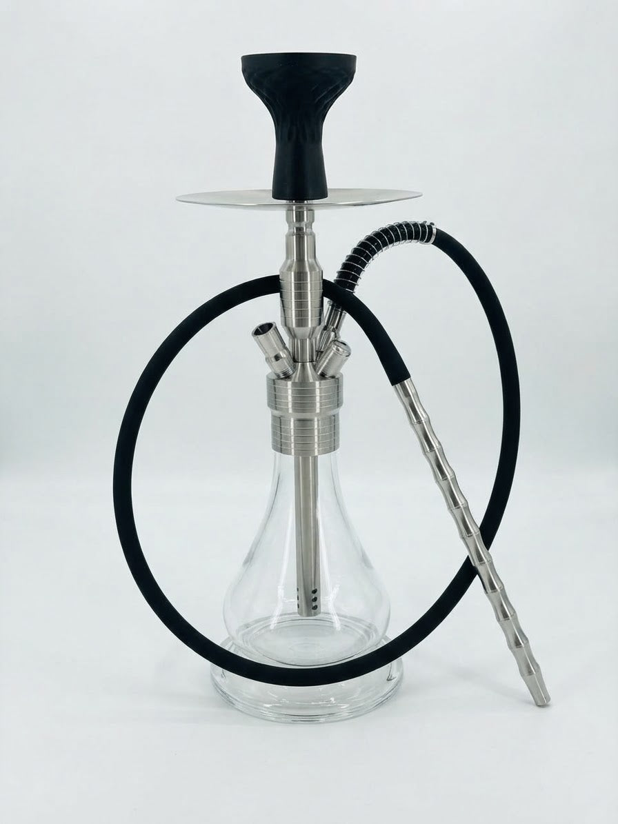 Silver Stainless Steel Hookah – 40 cm