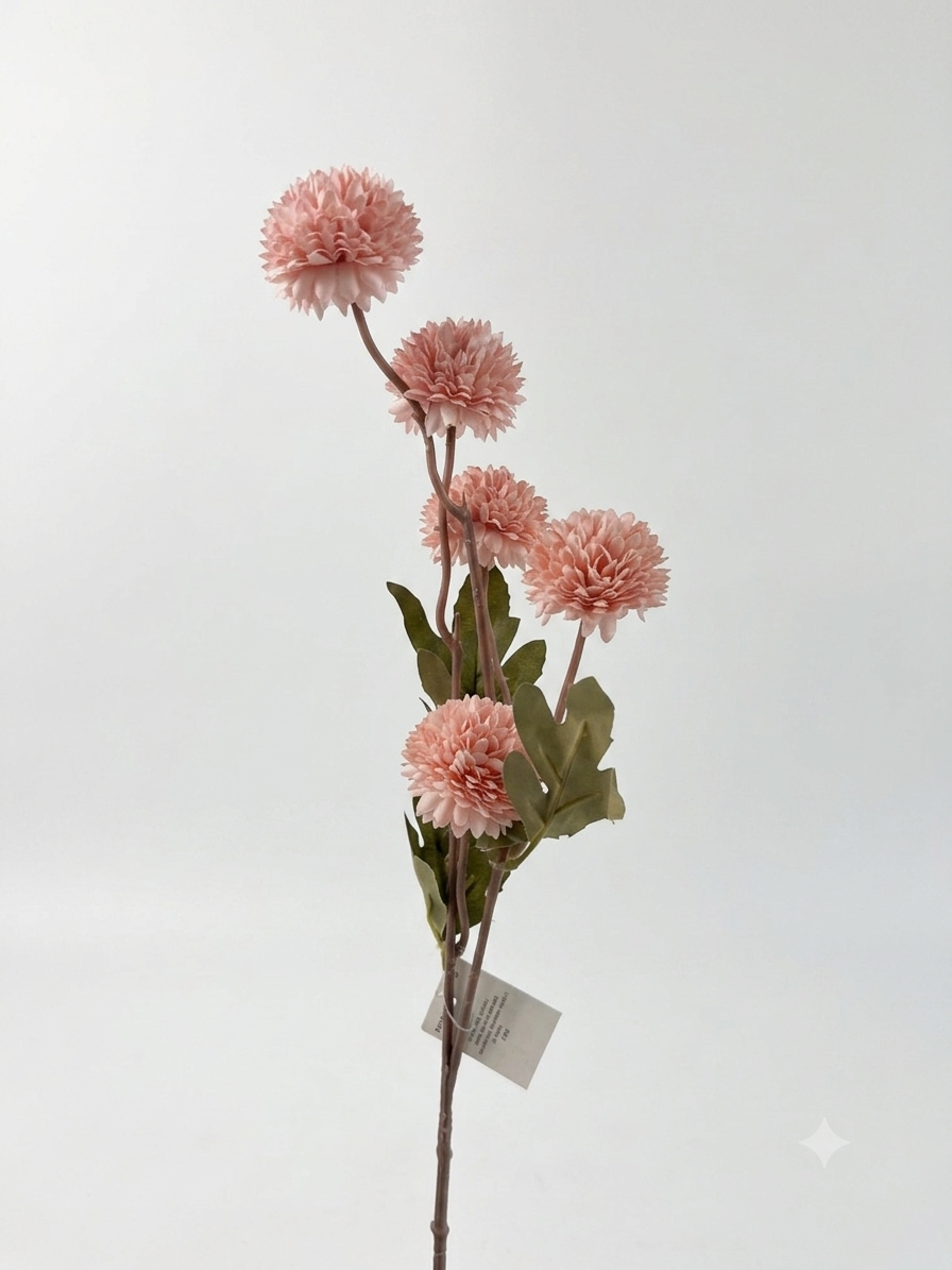 Artificial Ball Flower Stem – 50cm