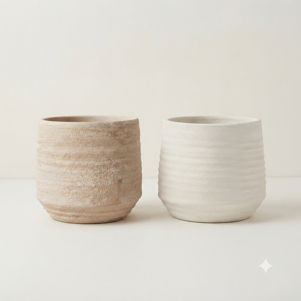 In0158 Rustic Textured Ceramic Planter