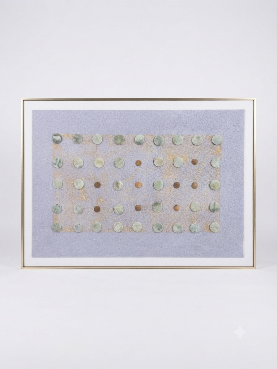 In0077 Stone Dots Textured Wall Art