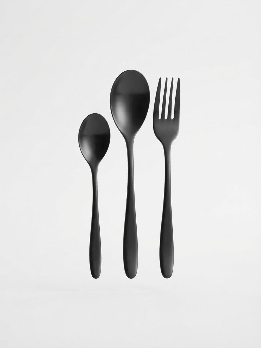 7821 Matte Black Cutlery