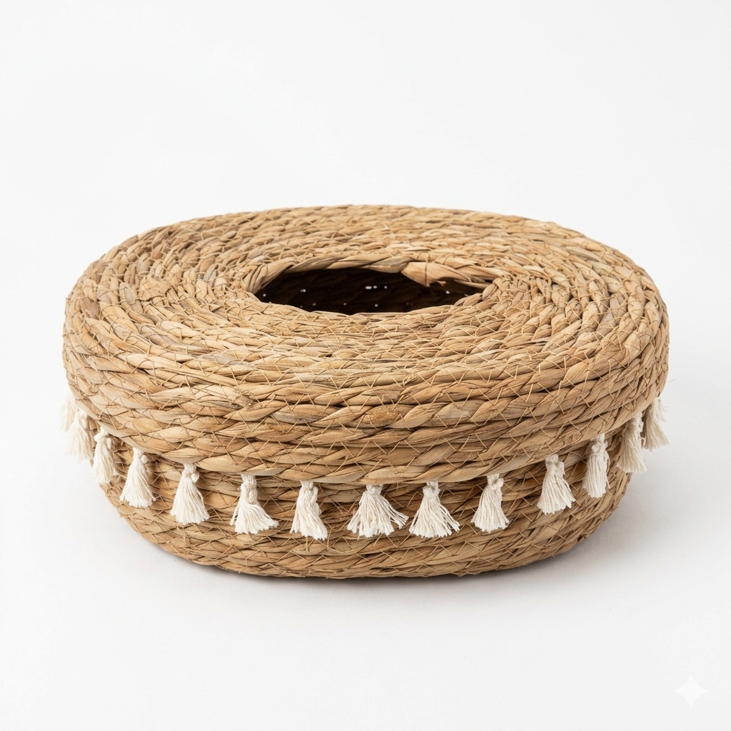 Straw Tissue Box Cover