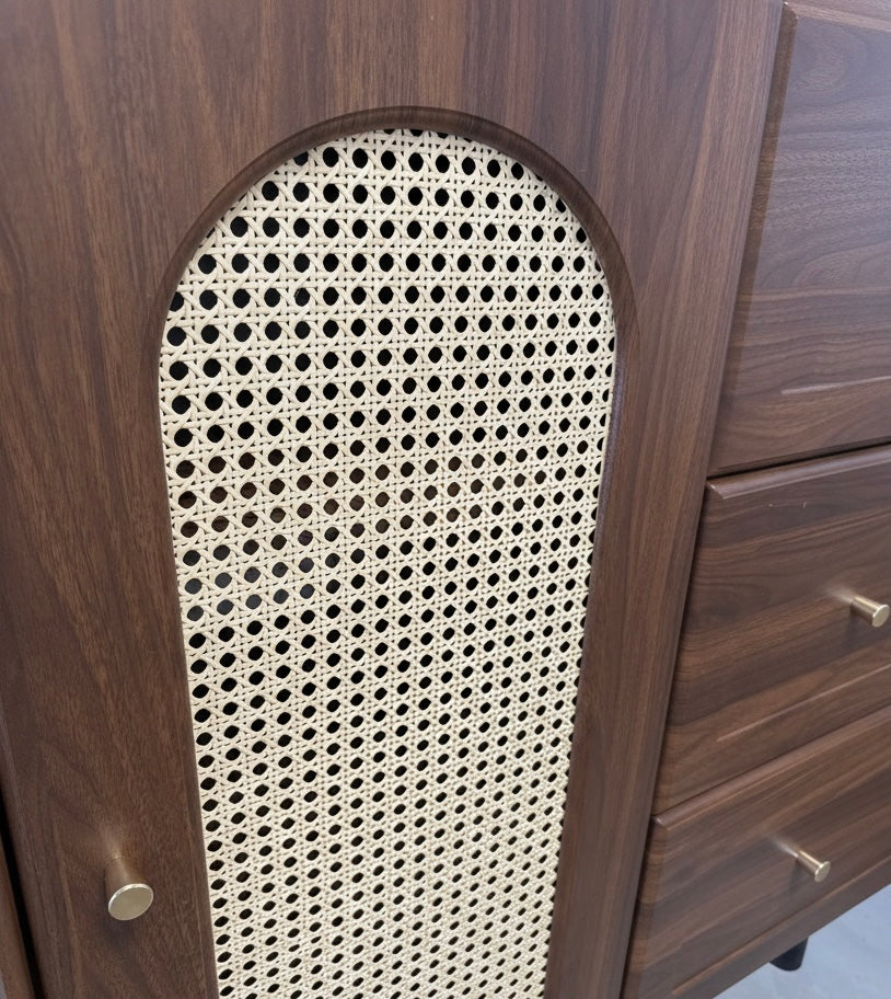 Rattan Arch Sideboard Cabinet