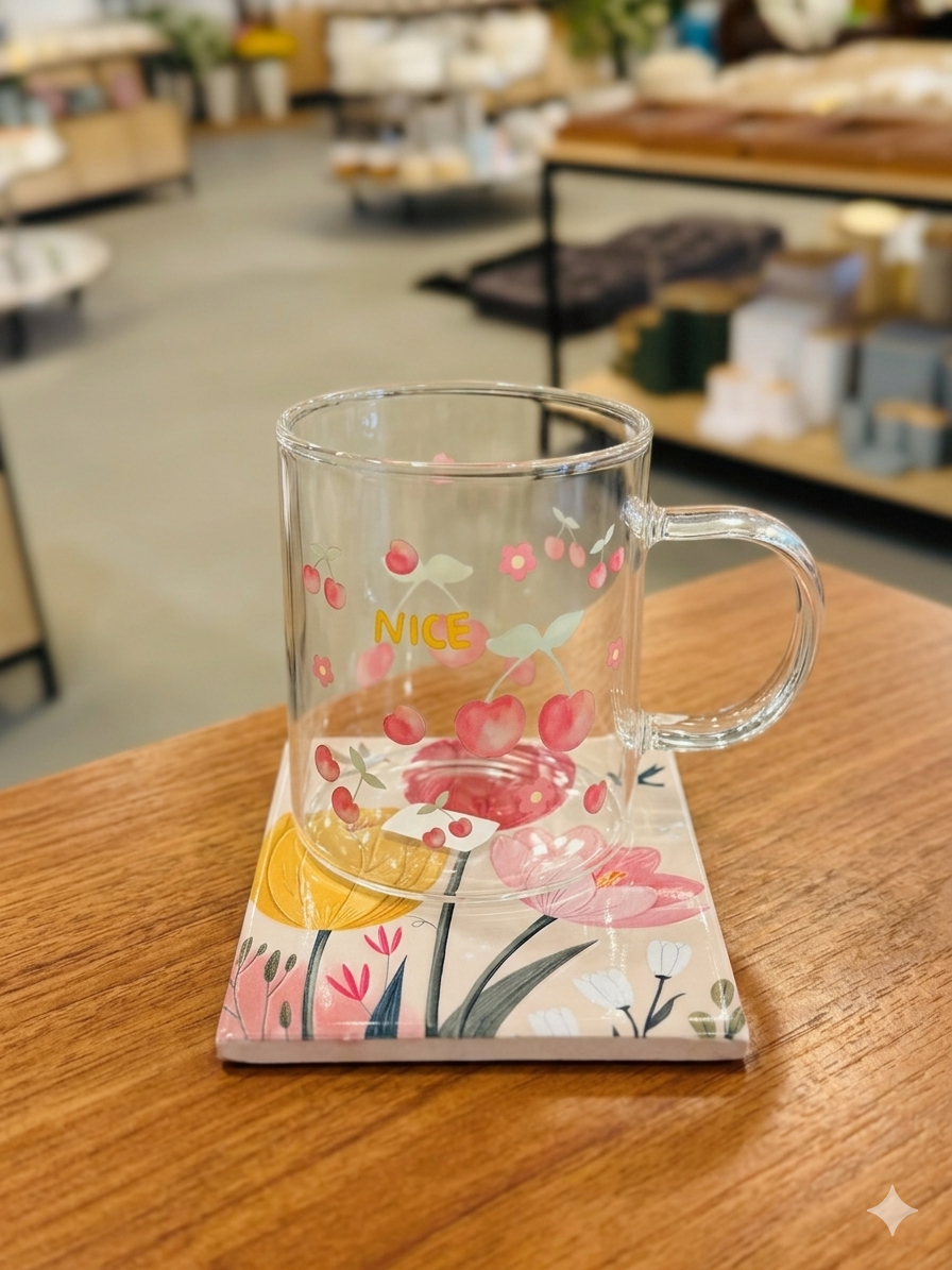 Rectangle Flowers coaster