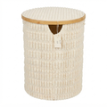 Laundry Basket with Bamboo Lid & Handles