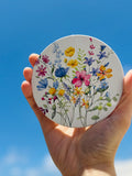 Floral rond coasters