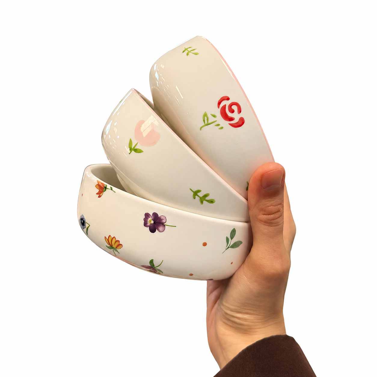 Floral Ceramic Bowl 10cm