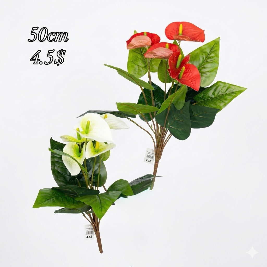 Artificial Anthurium Bouquet – 50cm