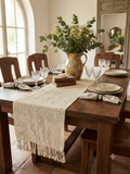 Macrame Crochet Table Runner