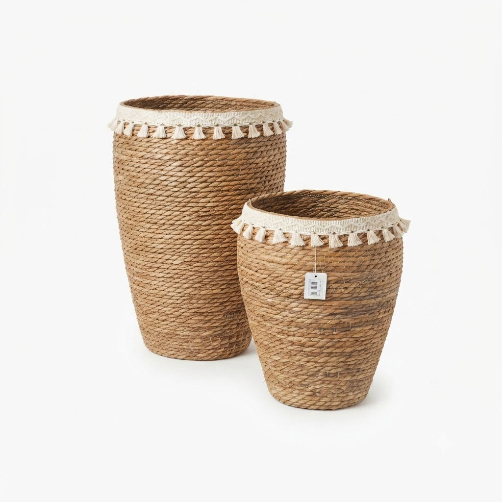 Boho Seagrass Basket Set of 2