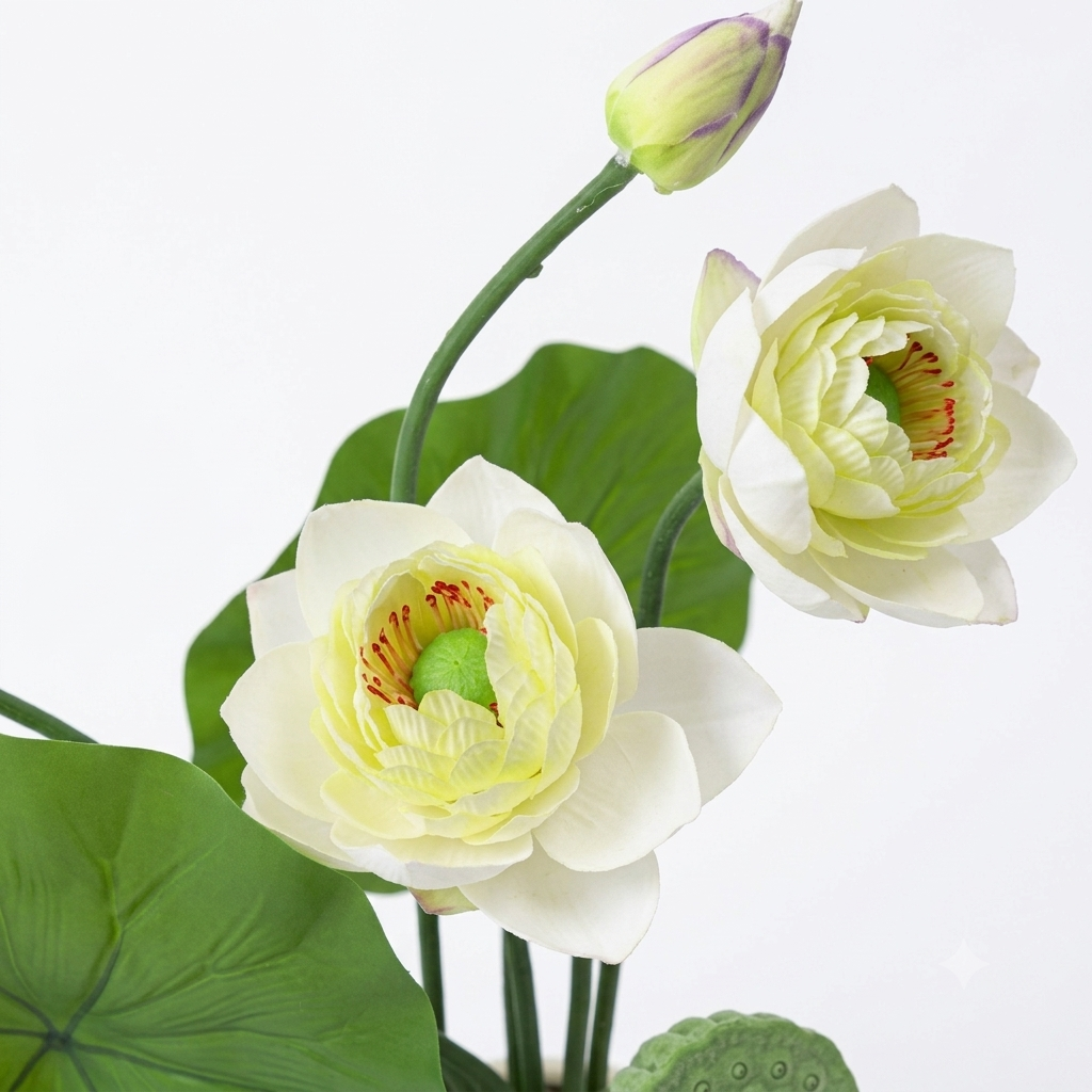 White Lotus bubble vase