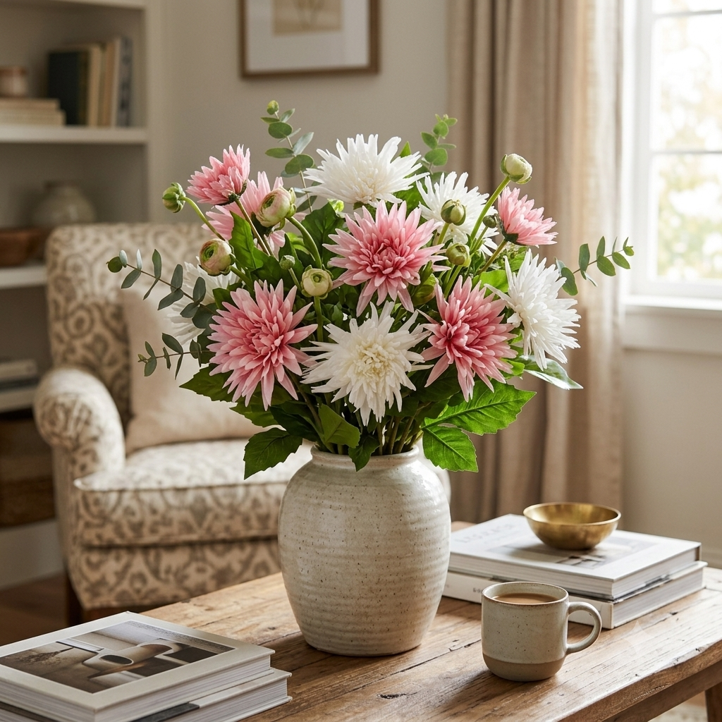 Artificial Dahlia Bouquet