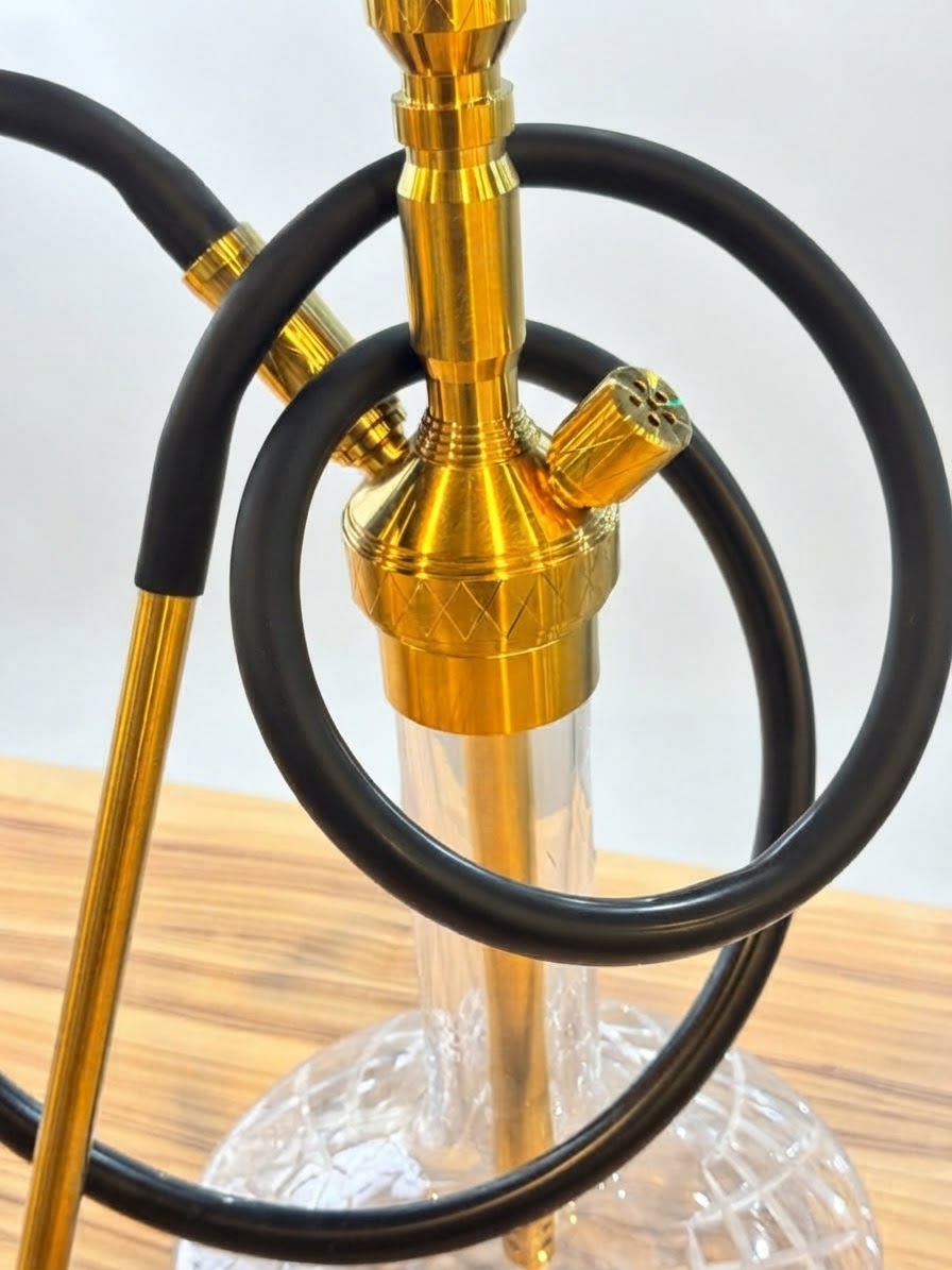 Gold Stainless Steel Hookah – 55 cm