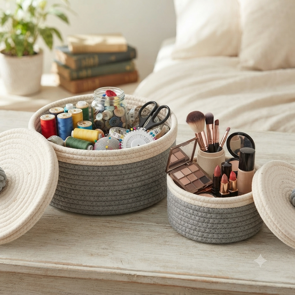 Cotton Rope Basket Set of 2