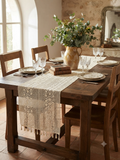 Sunflower Crochet Lace Table Runner