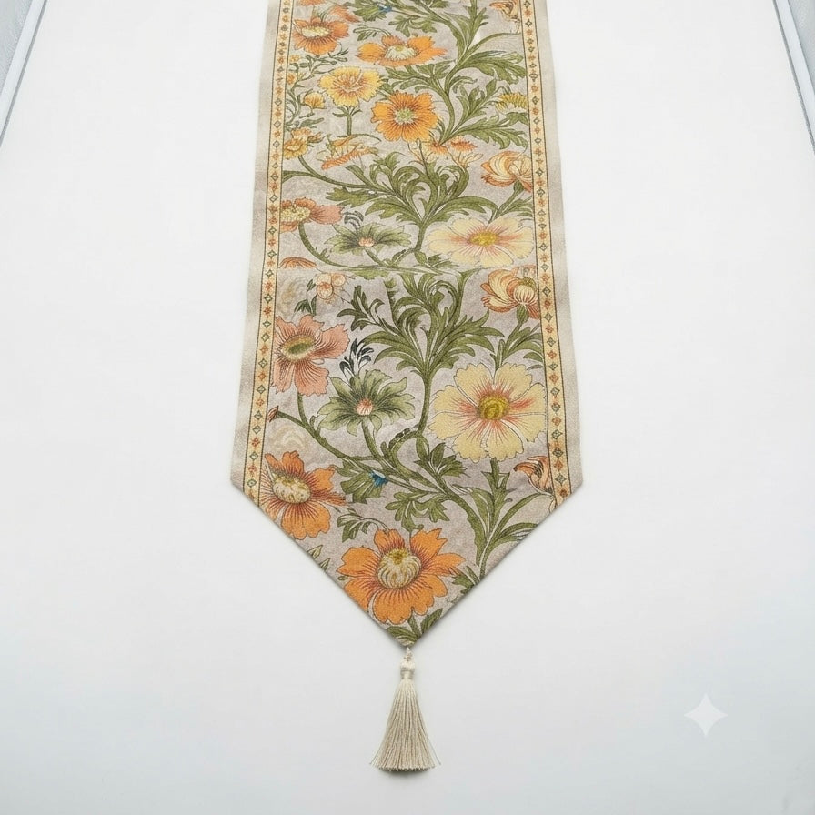 Botanical Jacquard Table Runner