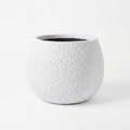 Textured Bone Plastic Planter