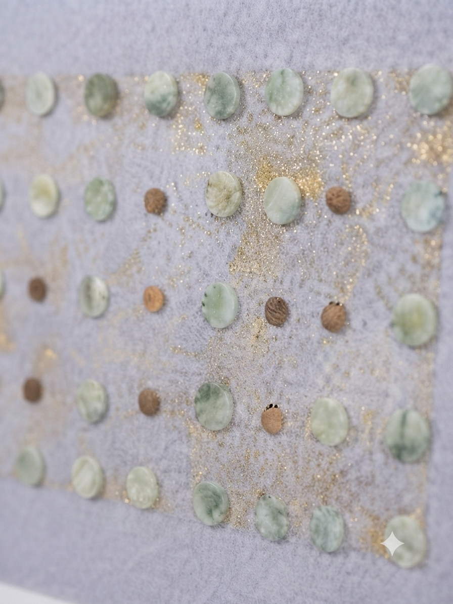In0077 Stone Dots Textured Wall Art