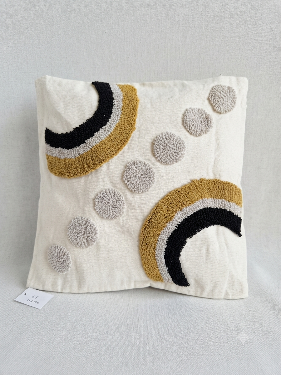 Boho Tufted Cushion Cover 45x45cm