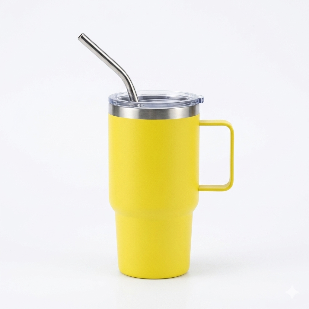Mini Tumbler Mug with Straw 100ml