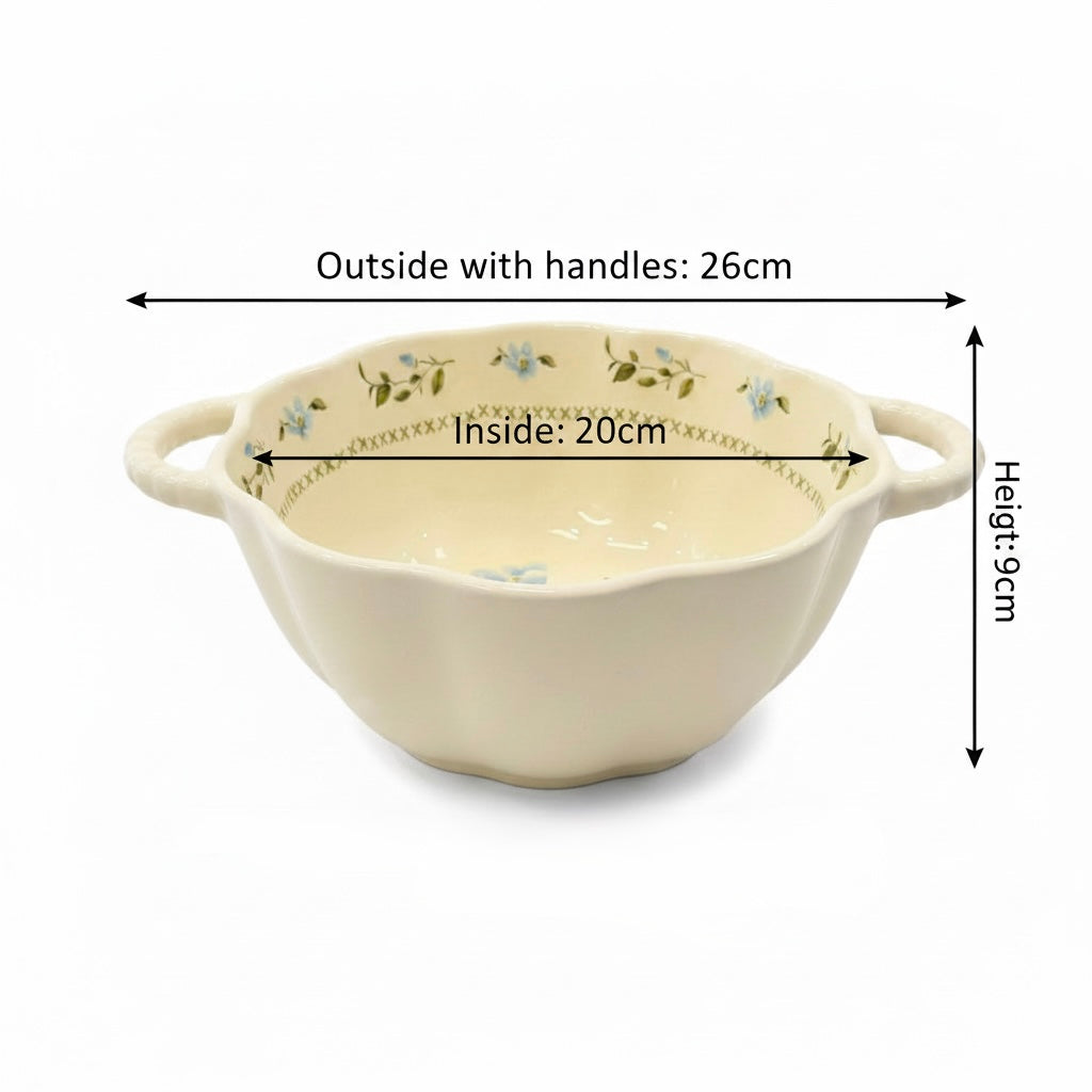Blue Floral Ceramic Dinnerware