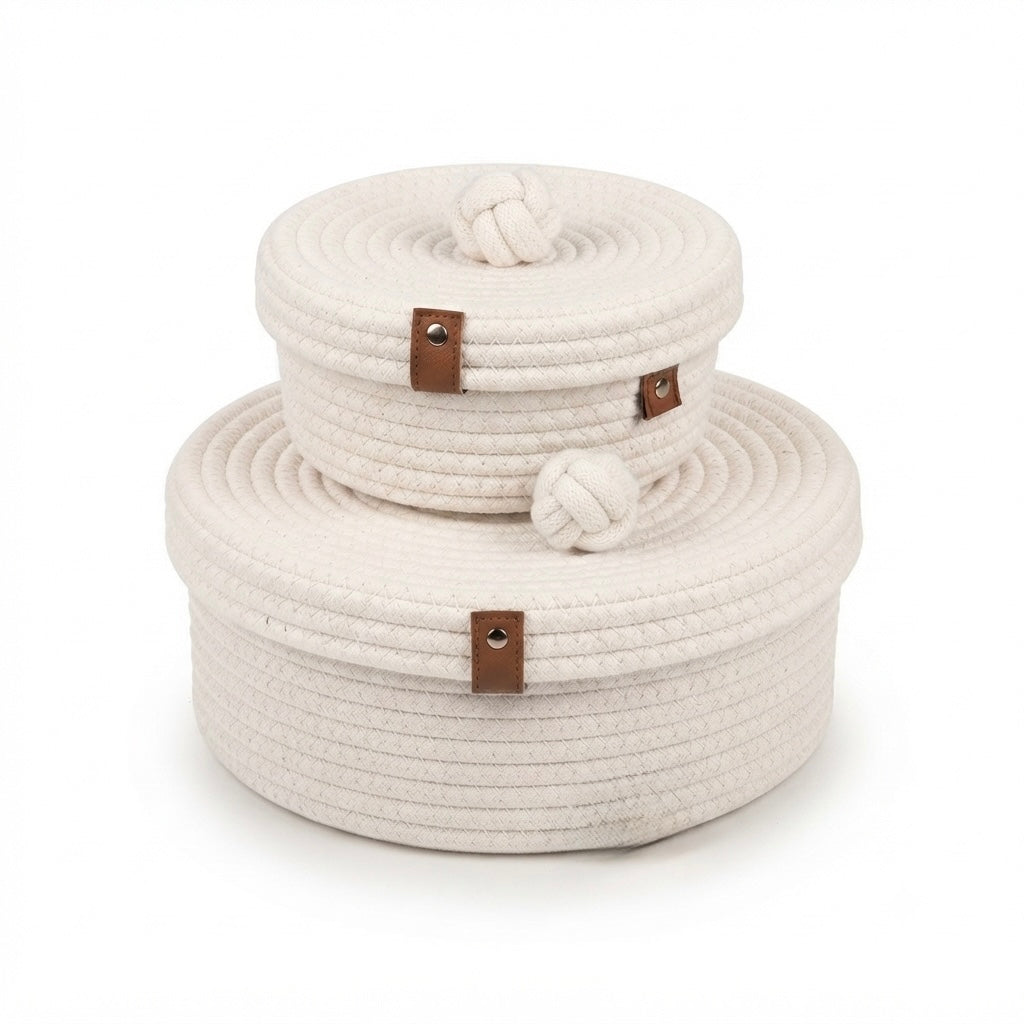Cotton Rope Basket Set of 2