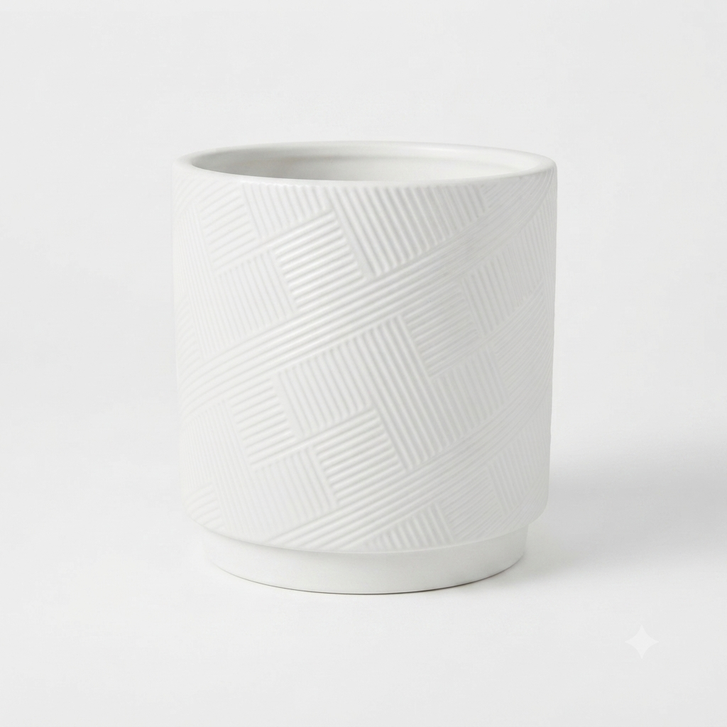 In0162 Textured Ceramic Planter