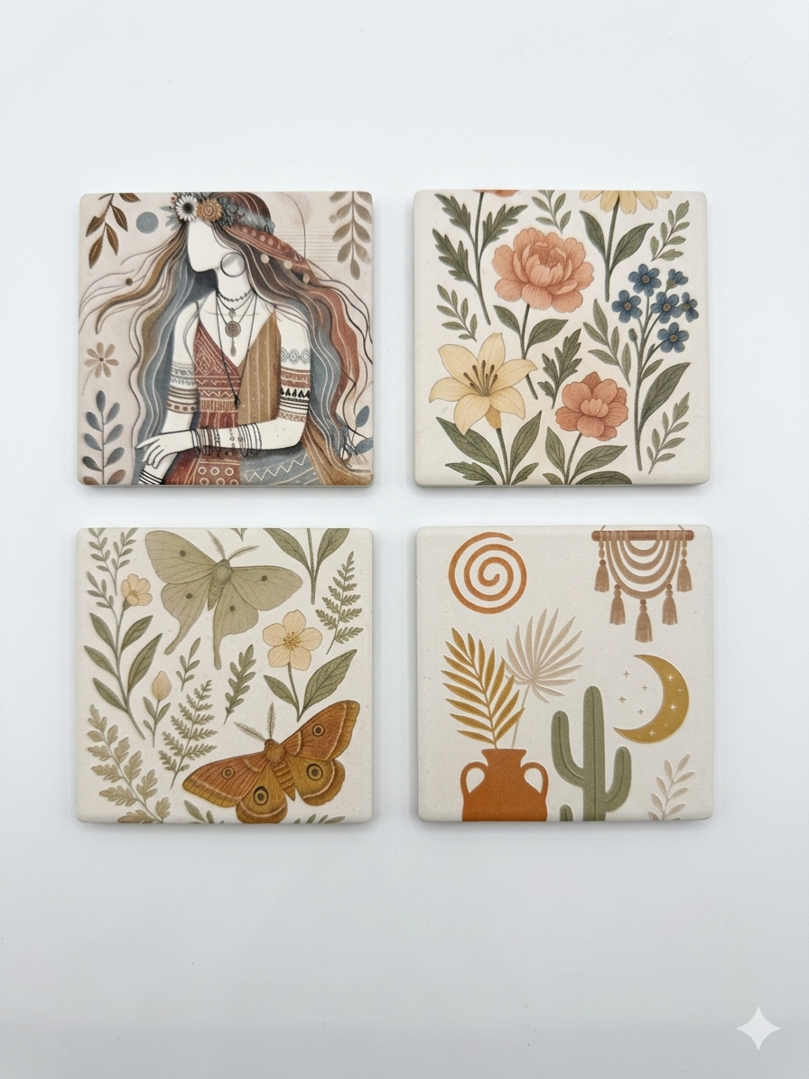 Boho Style Coasters