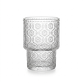 Embossed Glass Juice Cup Set of 6 – 190ml