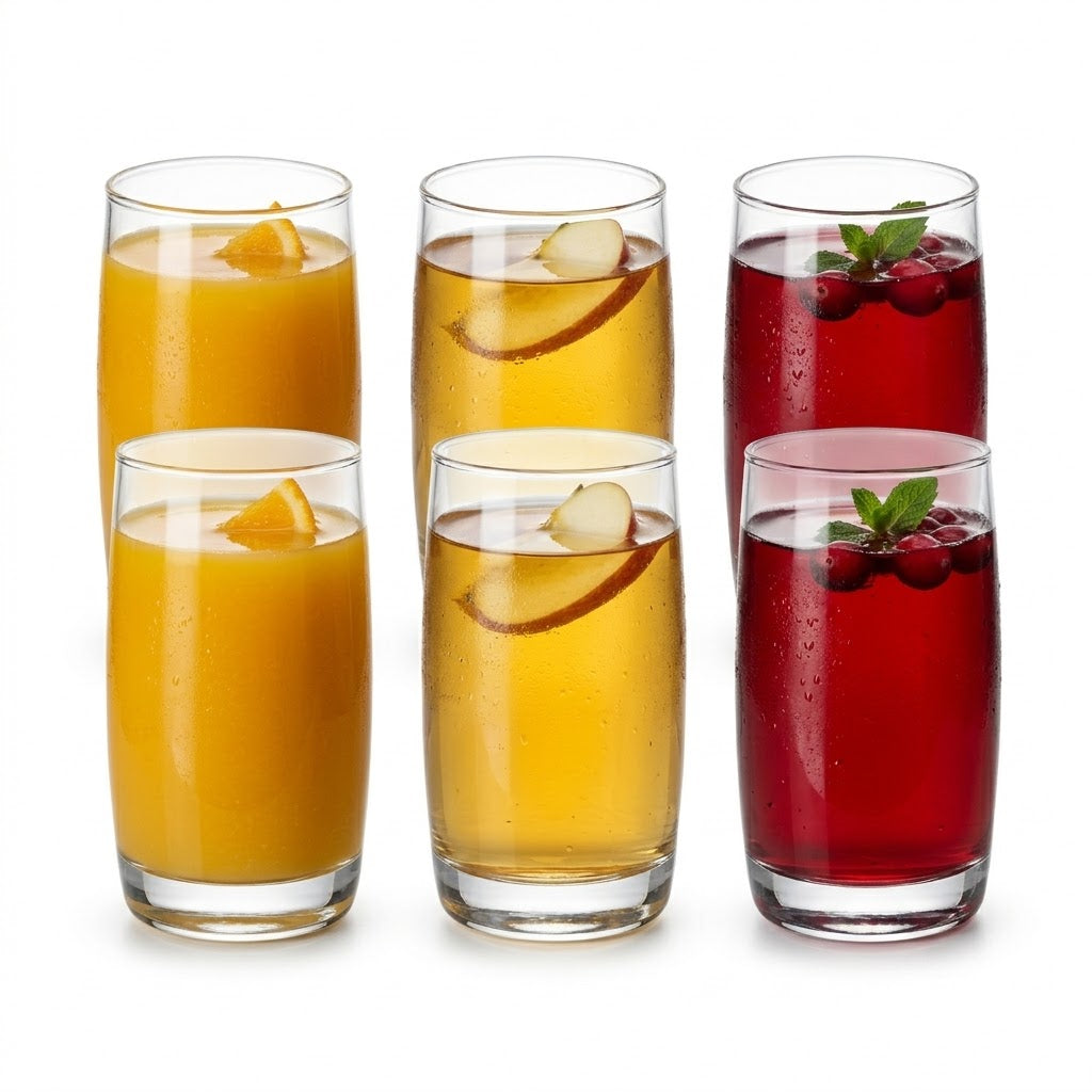 Classic Cylinder Juice Glass Set of 6 – 290ml