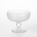 Embossed Glass Dessert Bowl Set of 6 – 250ml