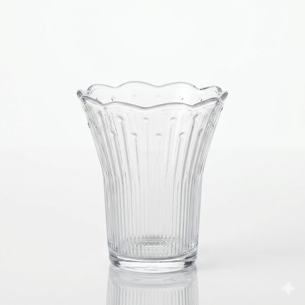 Rose Shape Juice Glass Set of 6 - 200ml
