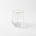 Diamond Textured Gold Rim Juice Glass Set of 6 – 310ml