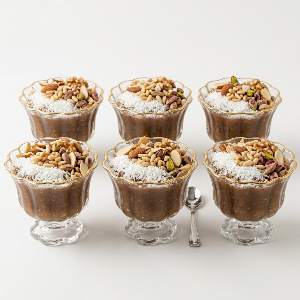 Scallop Edge Gold Rim Dessert Glass Set of 6 – 200ml