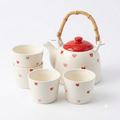 Heart Teapot Set - 5 Pieces
