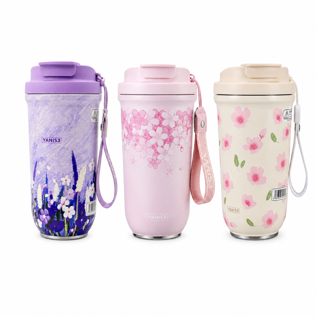 Floral Vacuum Cup 600ml