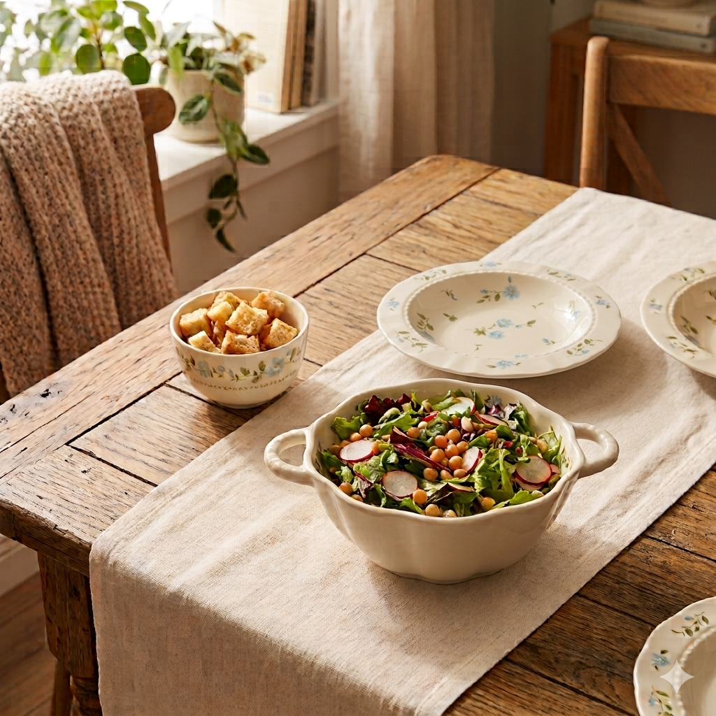 Blue Floral Ceramic Dinnerware