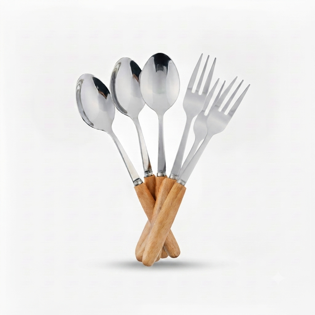 10916 Kitchen Utensil Holder with Bamboo Stand