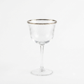 Silver Rim Glass 250ml - Set of 6