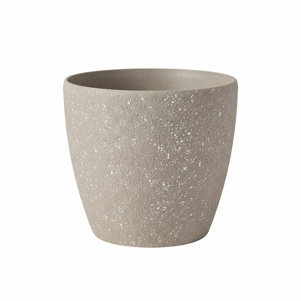 Stone Finish Planter-bone