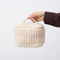 In0120 Plush Cosmetic Bag with Zipper