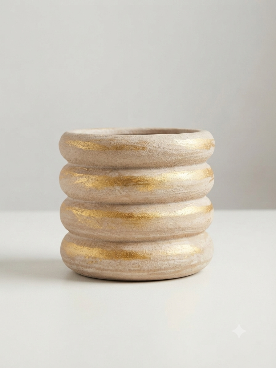 Bubble Ring Ceramic Planter