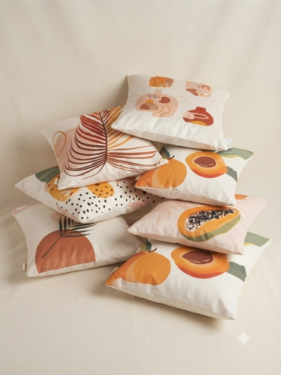 Boho Printed Cushion Cover 45x45cm
