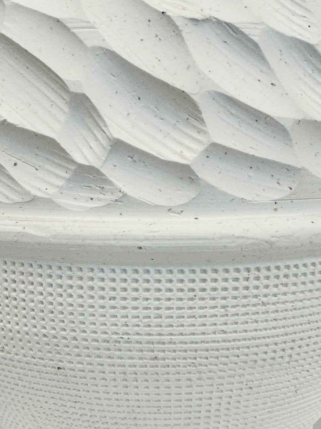 Ceramic Textured Round Vase – 27 cm