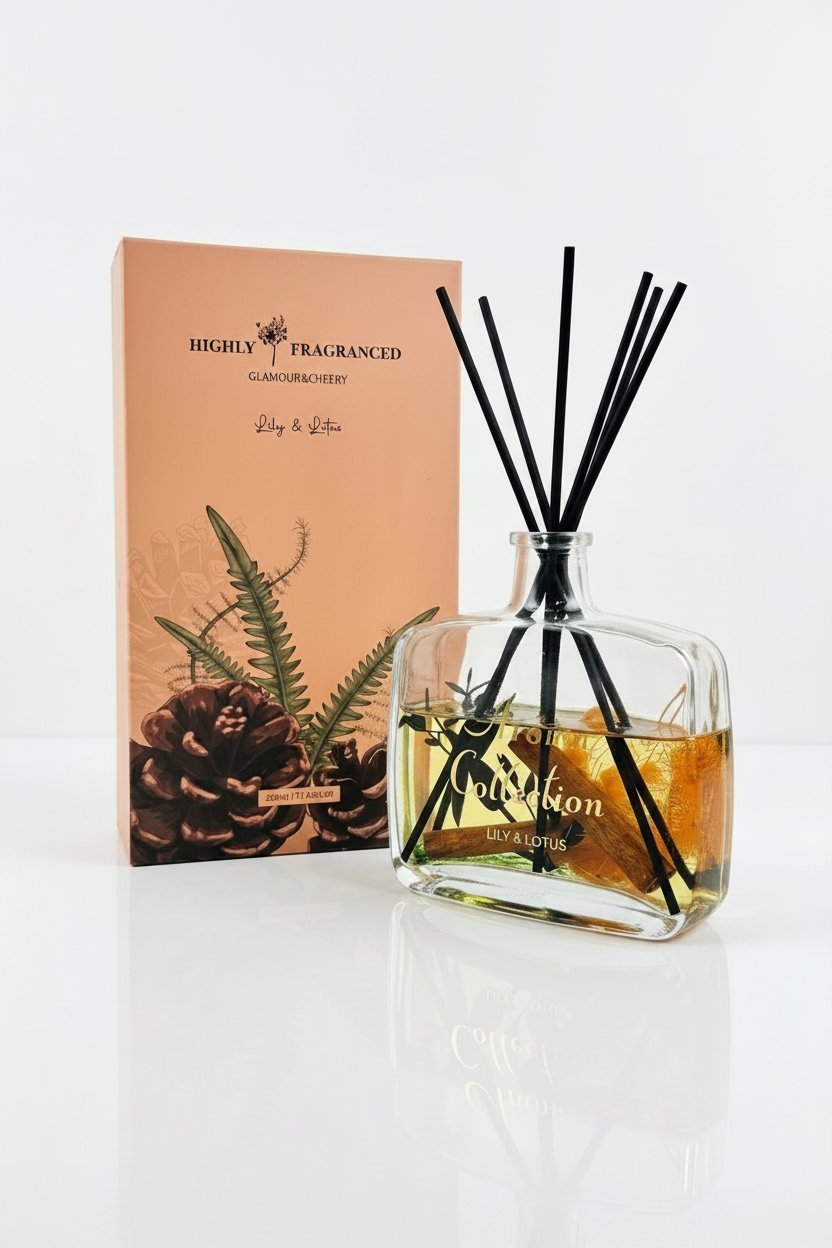 Reed Diffuser with Dried Flowers – 350ml