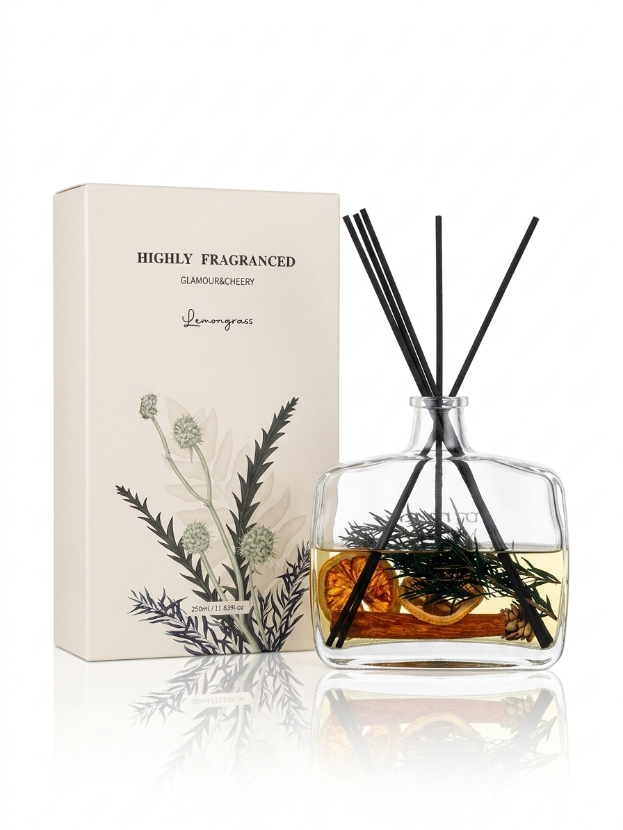 Reed Diffuser with Dried Flowers – 350ml