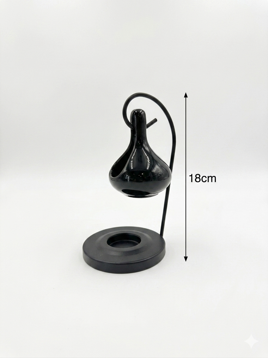 Ceramic Oil Burner with Metal Stand
