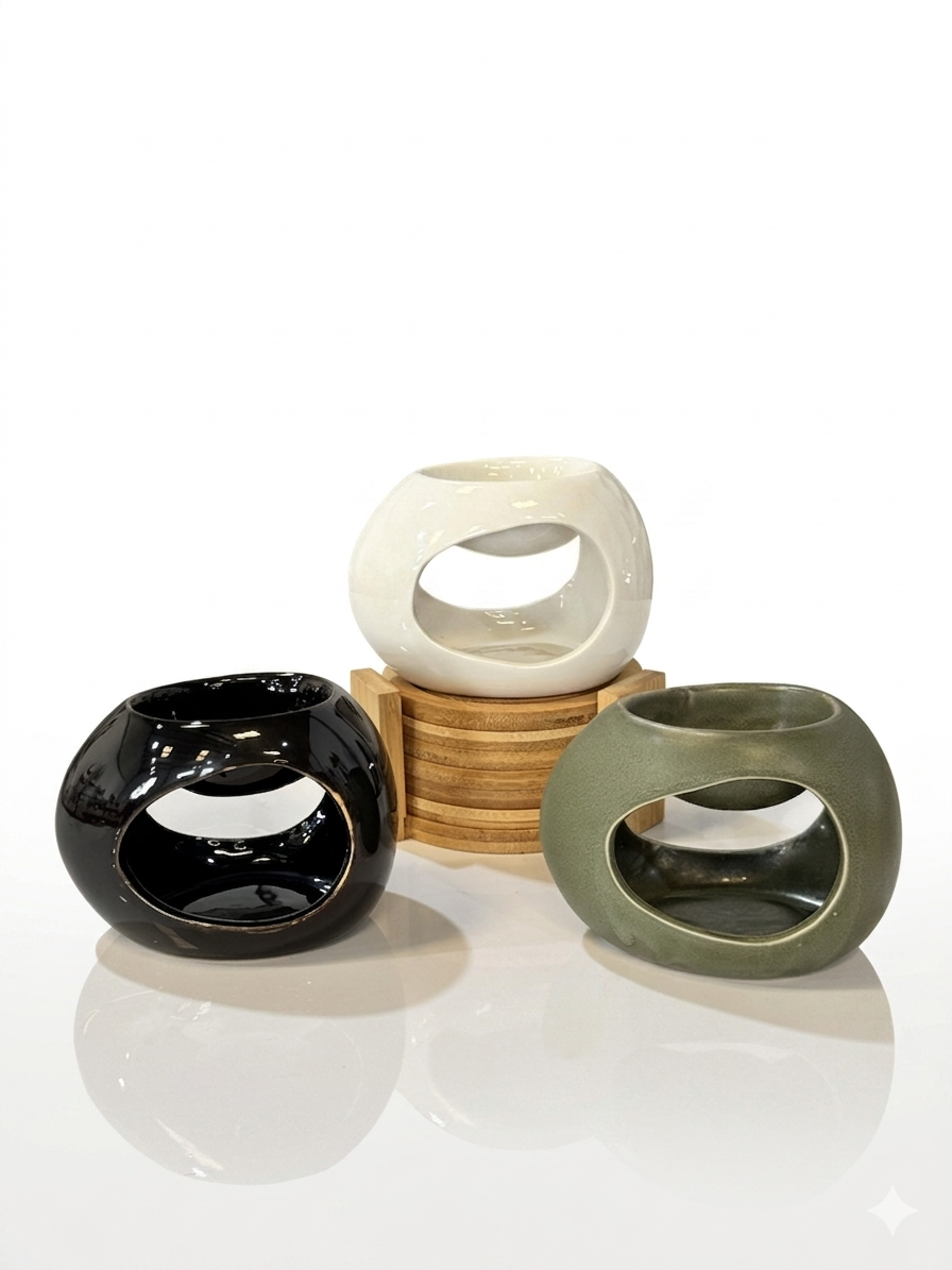 Round Ceramic Oil Burner