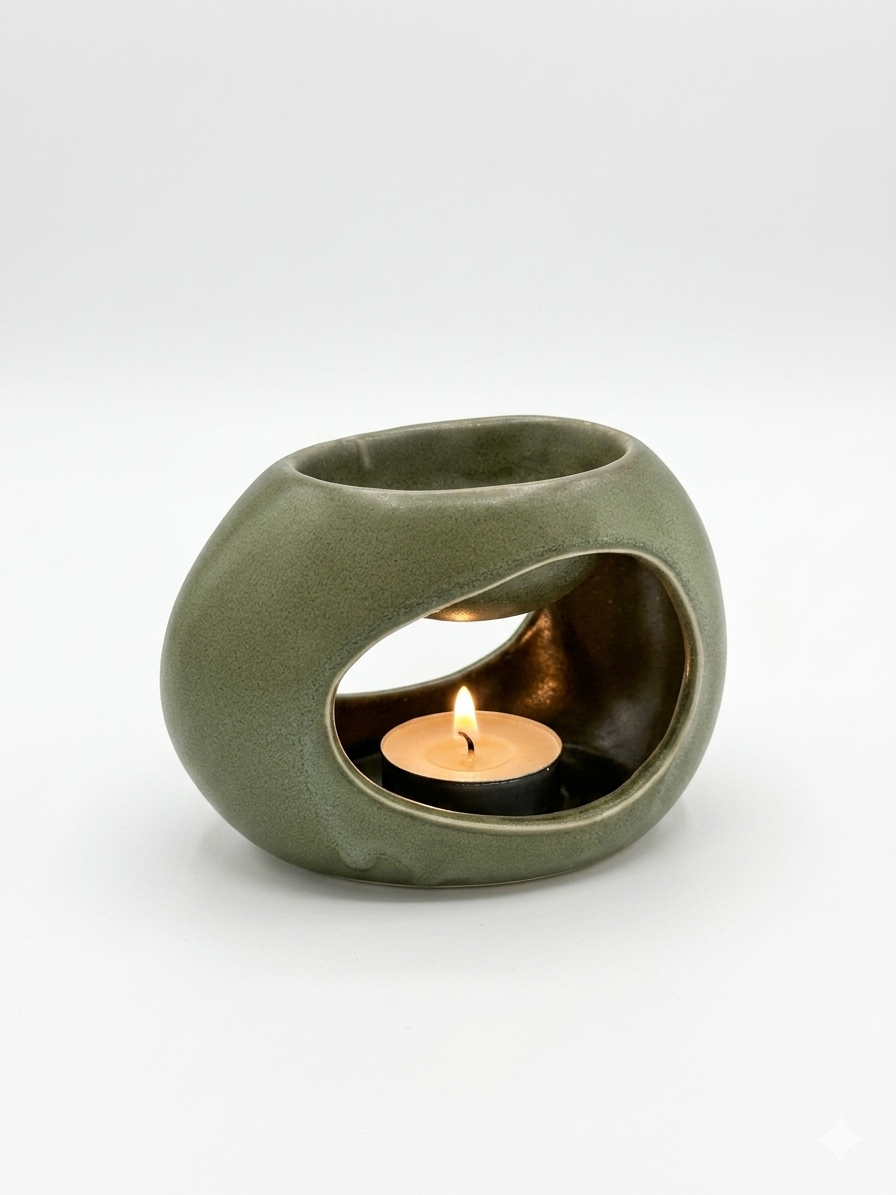 Round Ceramic Oil Burner